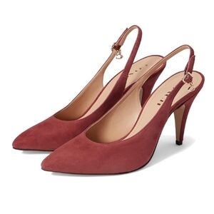 Coach Red Slingback Heels NIB
